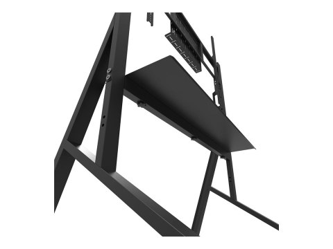 Neomounts Neomounts MOVE Go FL50-525BL1 TV trolley - 55-86" - max 76 kg - manual h 106-136 cm - VESA 100x100-900x600 - incl. hardware shel