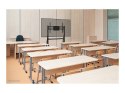 Neomounts Neomounts MOVE Go FL50-525BL1 TV trolley - 55-86" - max 76 kg - manual h 106-136 cm - VESA 100x100-900x600 - incl. hardware shel