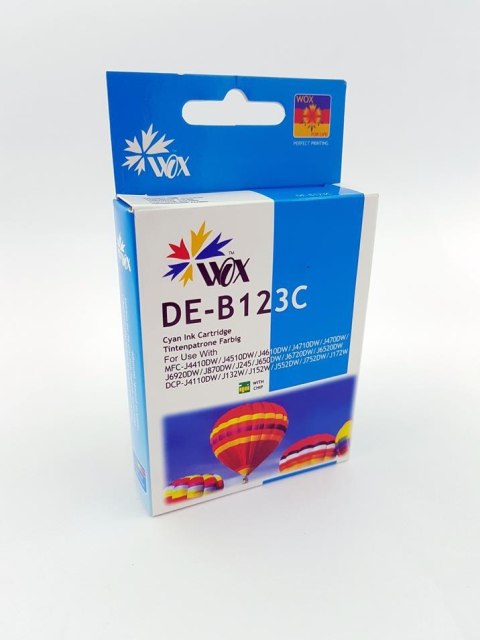 Wox Tusz Wox Cyan Brother LC-123C/LC-121C zamiennik LC123C/LC121C