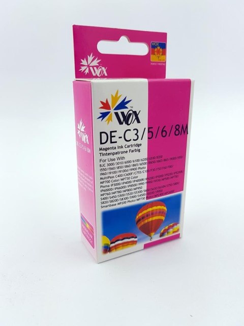 Wox Tusz Wox Magenta Canon BCI3EM / BCI6EM zamiennik 4481A002