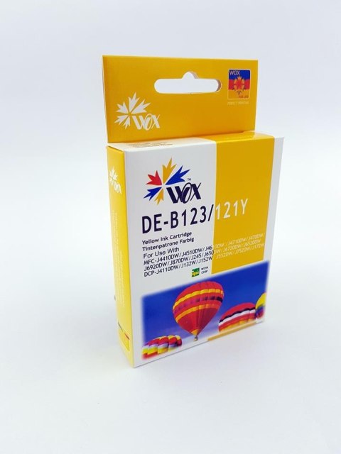 Wox Tusz Wox Yellow Brother LC-123Y/LC-121Y zamiennik LC123Y/LC121Y