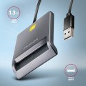 AXAGON AXAGON CRE-SM3T USB-A Czytnik FlatReader kart inteligentnych
