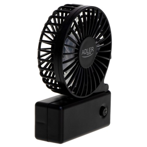 Adler Adler Foldable mini fan | AD 7336 | Desk fan | Black | Diameter 6.5 cm | Number of speeds 1