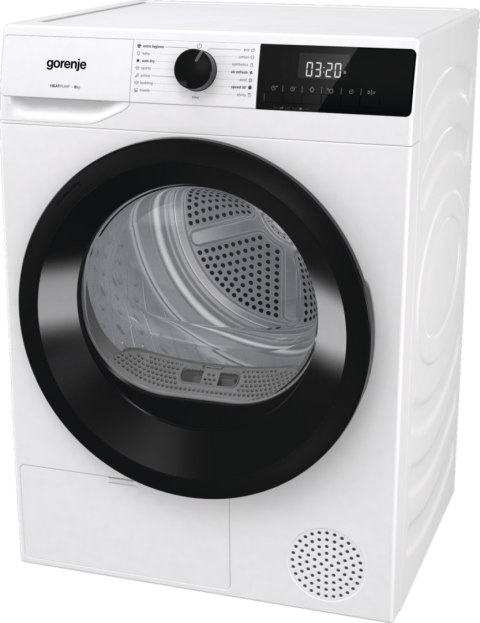 Gorenje Gorenje Dryer Machine | DHNE82 | Energy efficiency class Class A++ | Front loading | 8 kg | LED | Depth 55 cm | White
