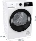 Gorenje Gorenje Dryer Machine | DHNE82 | Energy efficiency class Class A++ | Front loading | 8 kg | LED | Depth 55 cm | White