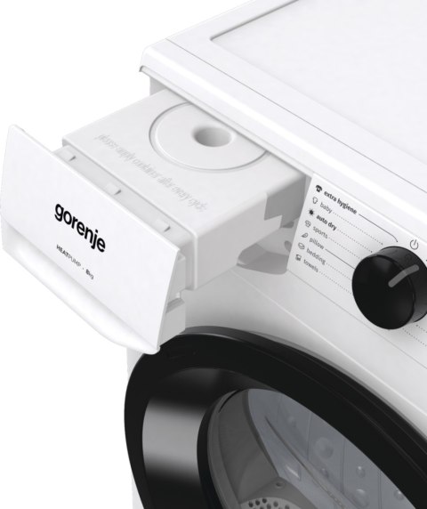 Gorenje Gorenje Dryer Machine | DHNE82 | Energy efficiency class Class A++ | Front loading | 8 kg | LED | Depth 55 cm | White