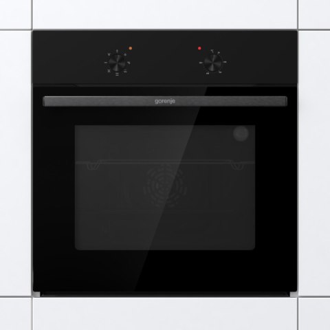 Gorenje Gorenje Oven | BO6615E01B | 60 L | Electric | EnamelClean | Push pull buttons | Height 59.5 cm | Width 59.5 cm | Stainless steel