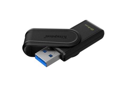 Kingston Kingston USB Flash Drive | DataTraveler Exodia S | 64 GB | USB 3.2 Gen 1 | Black