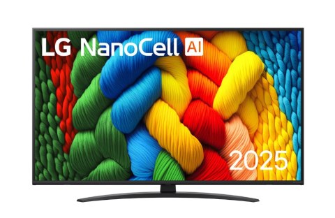 LG LG 50NANO81A3A | 50 | Smart TV | webOS 25 | UHD | Czarny