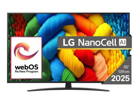 LG LG 55NANO81A3A | 55 | Smart TV | webOS 25 | UHD