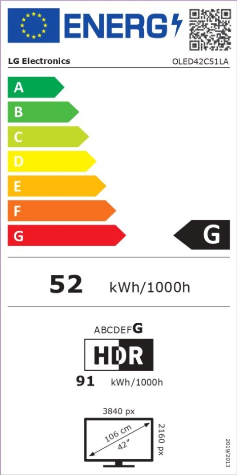 LG LG OLED42C51LA | 42 | Smart TV | webOS 25 | UHD