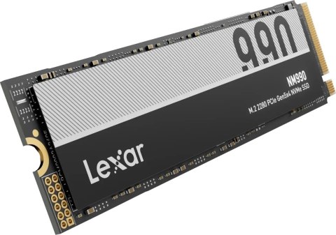 Lexar Lexar SSD | NM990 | 2000 GB | Format dysku SSD M.2 2280 | Interfejs dysku półprzewodnikowego PCIe Gen 5x4 | Prędkość odczytu 140