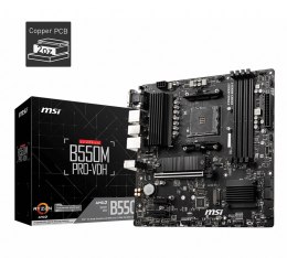 MSI MSI | B550M PRO-VDH | Processor family AMD | Processor socket AM4 | DDR4 | Memory slots 4 | Number of SATA connectors 4 | Chipse
