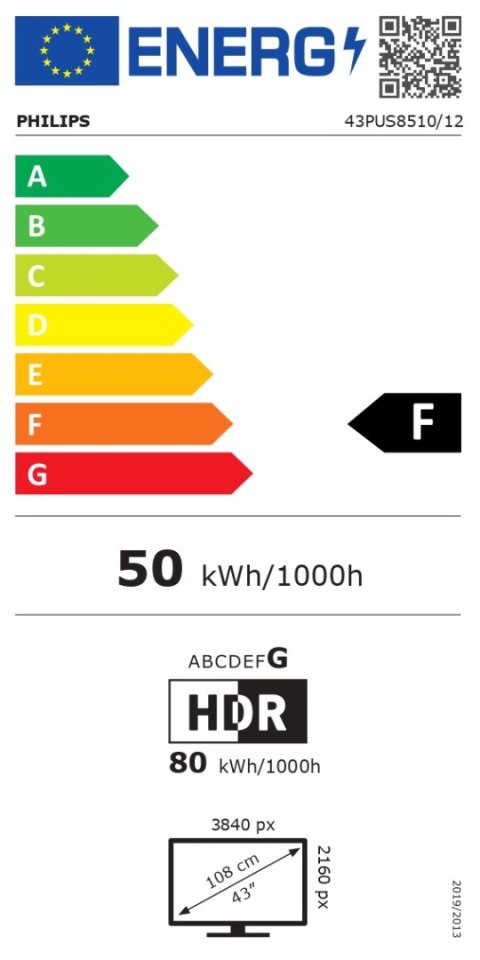 Philips Philips 43PUS8510/12 | 43 | Smart TV | TITAN OS | UHD | Czarny