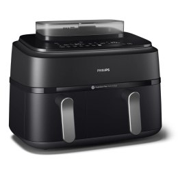 Philips Philips | Airfryer z podwójnym koszem | NA551/00 Seria 5000 | Moc 2750 W | Pojemność 9 l | RapidAir Plus i Air Steam | Czarny
