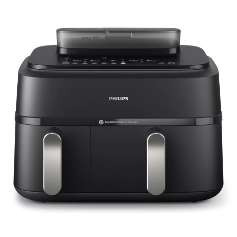 Philips Philips | Airfryer z podwójnym koszem | NA551/00 Seria 5000 | Moc 2750 W | Pojemność 9 l | RapidAir Plus i Air Steam | Czarny