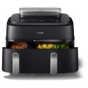 Philips Philips | Airfryer z podwójnym koszem | NA551/00 Seria 5000 | Moc 2750 W | Pojemność 9 l | RapidAir Plus i Air Steam | Czarny