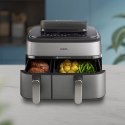 Philips Philips NA555/09 Airfryer z podwójnym koszem i funkcją pary, seria 5000, 9 l, stal nierdzewna/czarny
