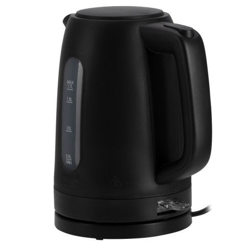 Adler Adler Kettle | AD 1379b | Electric | 2200 W | 1.7 L | Polypropylene | 360° rotational base | Black