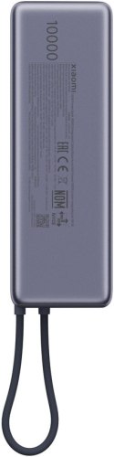 Xiaomi Power Bank Xiaomi 165W (zintegrowany kabel) | 10000 mAh | USB-C | Szary