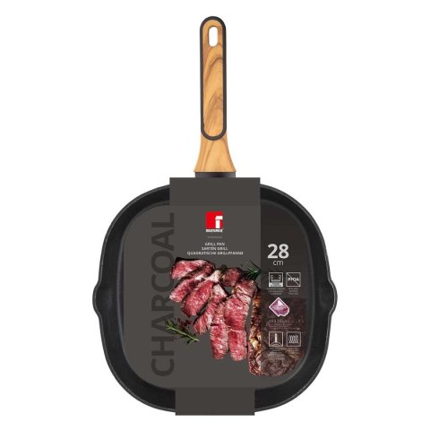 PATELNIA GRILLOWA MULTICLAD 28cm BERGNER BG-56041 CHARCOAL