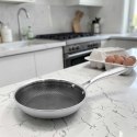 PATELNIA STALOWA Z POKRYWKĄ 30cm POWŁOKA PLASTER MIODU 5557