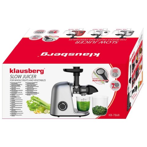 SOKOWIRÓWKA WYCISKARKA WOLNOOBROTOWA KLAUSBERG KB-7868