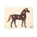 ND18_4814 Viga 44607 Puzzle na podkładce z uchwytami - Koń VIGA