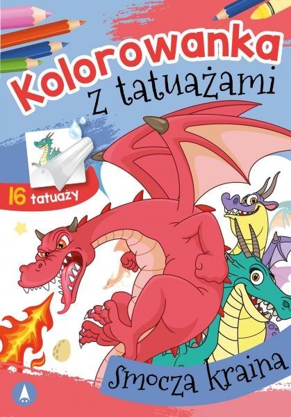 Kolorowanka z tatuażami Smocza kraina 75038 SKRZAT