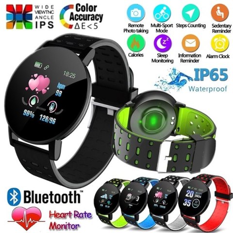 ND41_dS_54633 Smart Band 119 Plus czarny GREATLIZARD