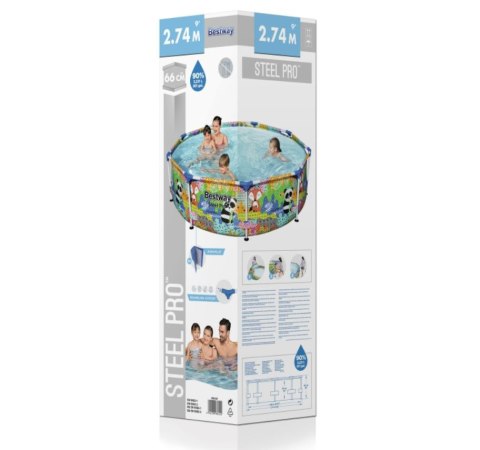 Basen ze stelażem 274x66cm B5612Fb 84422 BESTWAY