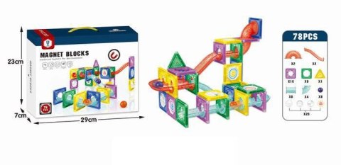 ND21_109775 Klocki magnetyczne 3D 78 elementy MALPLAY