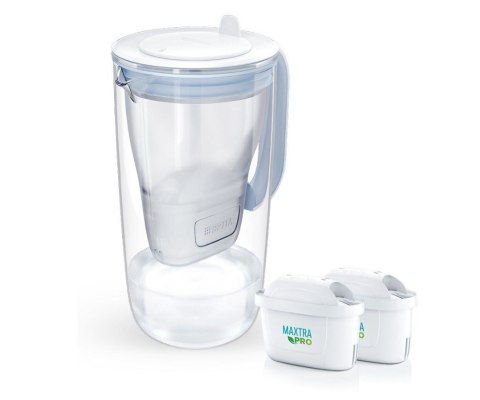 Dzbanek filtrujący Brita Glass+2 wkłady MaxtraPro PP (niebieski; 2,5l)