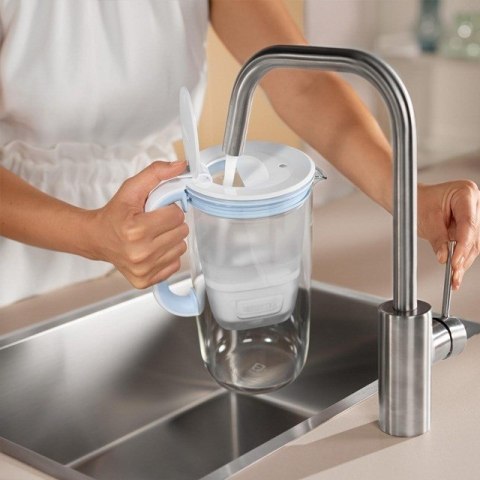 Dzbanek filtrujący Brita Glass+2 wkłady MaxtraPro PP (niebieski; 2,5l)