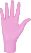 Rękawice Nitrylowe 100 sztuk / Różowe / Nitrylex Pink - 10 szt. (L 8-9)