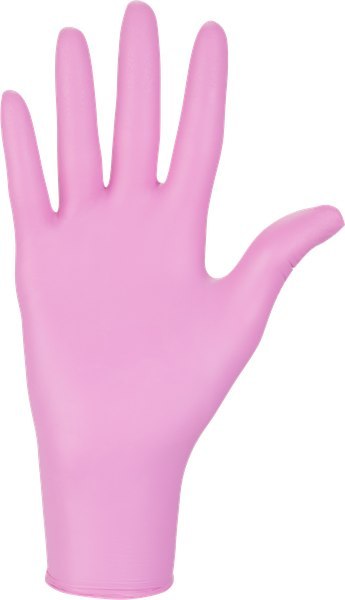 Rękawice Nitrylowe 100 sztuk / Różowe / Nitrylex Pink (XS 5-6)