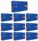 Rękawice Nitrylowe 100 szt. Nitrylex Basic Dark Blue - 10 kpl. (L 8-9)