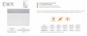Elektryczny grzejnik naścienny WARMTEC EWX-1500W