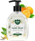 Zestaw 3x300 ml AURA Care Mydło Do Rąk Z Dozownikiem Lawenda Róża Wanilia