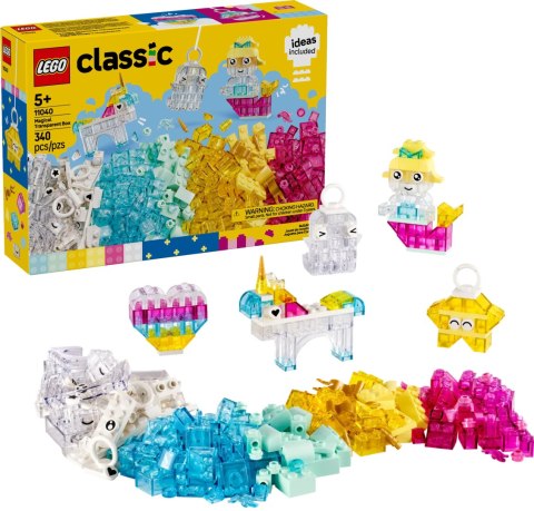 11040 - LEGO Classic - Magiczny zestaw z przezroczystymi klockami