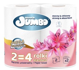Ręcznik Papierowy 2R SŁONIK JUMBO MEGA DŁUUUGI BIAŁY 2W - 60 Rolek