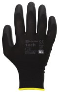 Rękawice Robocze MERCATOR Tech Black+Black PU - 1 Para (7 - S)