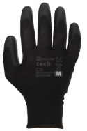 Rękawice Robocze MERCATOR Tech Black+Black PU - 1 Para (9 - L)