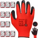 Rękawice Robocze MERCATOR Tech Red+Black Latex - 120 Par (9 - L)