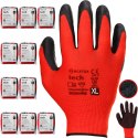 Rękawice Robocze MERCATOR Tech Red+Black Latex - 120 Par (9 - L)
