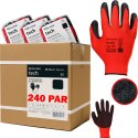 Rękawice Robocze MERCATOR Tech Red+Black Latex - 240 Par (7 - S)