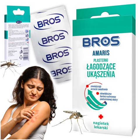 BROS - Amaris - plasterki łagodzące ukąszenia 20szt