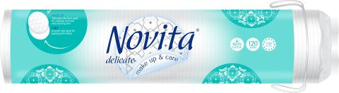 NOVITA Delikatne płatki kosmetyczne 120 sztuk