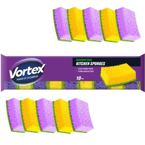 VORTEX Gąbki kuchenne 10 szt.