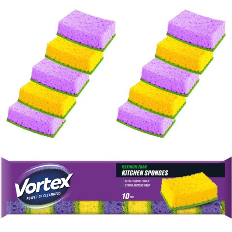 VORTEX Gąbki kuchenne 10 szt.